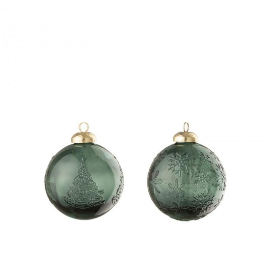 J Line 58624 Decoracion accessoires De La Maison Kerstballen Decorations kerstbal Dekoration packung mit weihnachtskugel Decor.