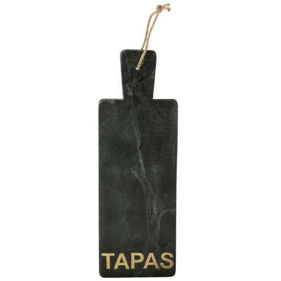 Jline Tabla Para Quesos Rectángulo Mármol Negro Dorado Large.