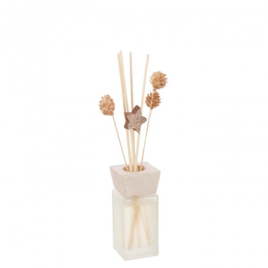 J Line Diffusore A Bastoncini Vaniglia Pepe Nero Fiore Secco Oro Rosa Difusor Vanilla Pimienta Negra Flor Seca Oro Rosa.