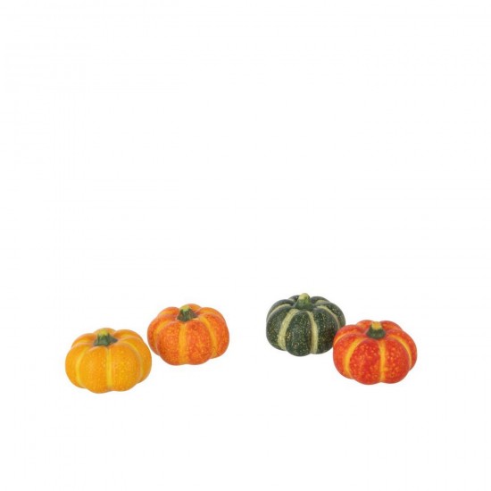 Jline Caja De 4 Calabaza Arcilla Multicolor.