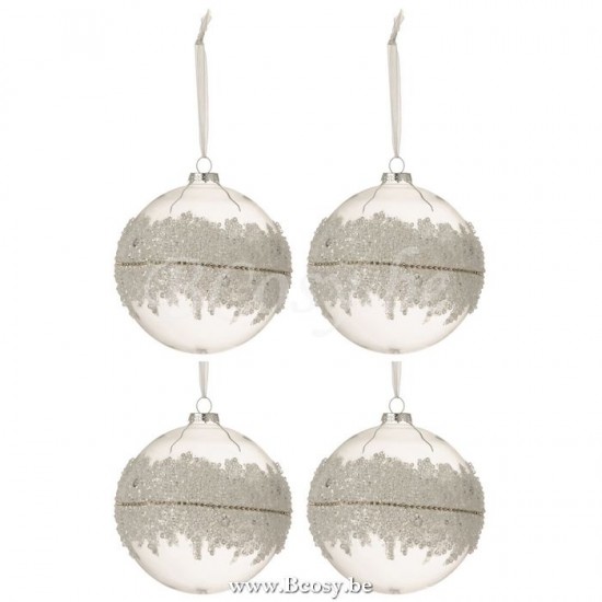 J Line 6502 Wohnzubehoer Kerstballen kerstbal kerstbol Accessori Della Casa Decoration accessoires De La Maison Weihnachtskugeln Accesorios De Casa Kerstversiering Decoracion Dekoration packung mit we