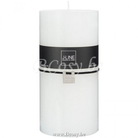 J Line Jline Candela Cilindrica Bianco Xxl 140O Vela Cilindrica Blanco Extra Extra Large 140 H