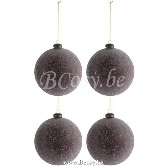 J Line 87684 Decoracion Accessori Della Casa kerstbal Kerstversiering Dekoration Woon Accessoires boules de noel Decoration kerstbal Weihnachtskugeln Home Accessories box of baubles Christbaumkugeln K