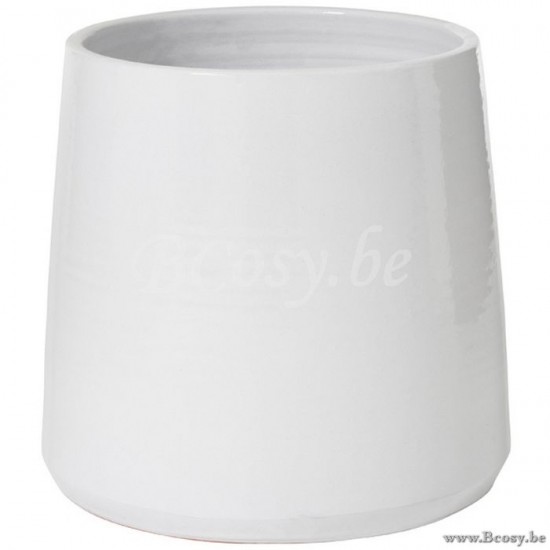 Jline Maceta Redondo Ceramica Blanco Extra Large