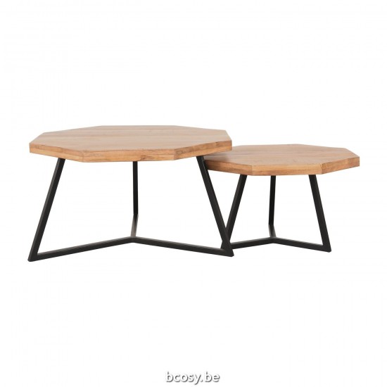 LABEL51 Salontafel Figure Rough Mangohout 70 cm.