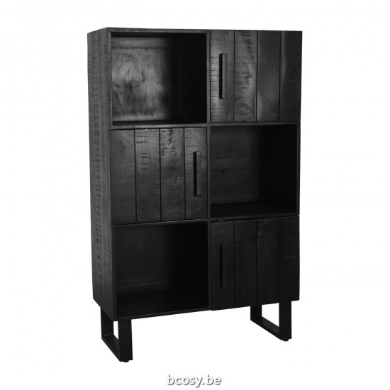 LABEL 51 Armoire de rangement Santos Noir.