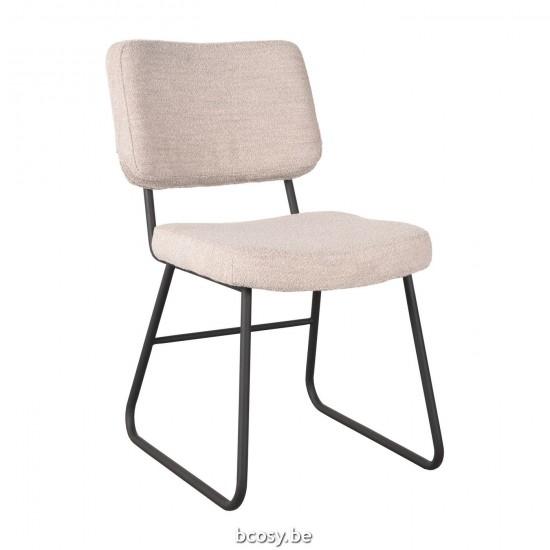 LABEL51 Dining chair Noah Natural Boucle.