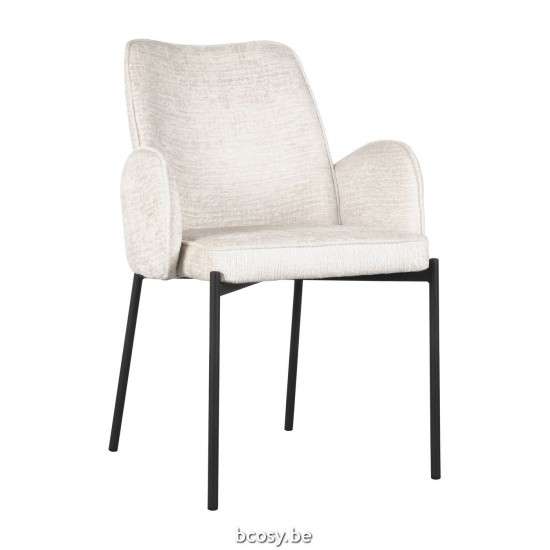 LABEL 51 Chaise de salle à manger Joni Creme Elegance.