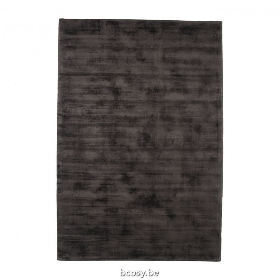 LABEL51 Vloerkleden Velvy Antraciet Viscose 200x300 cm.