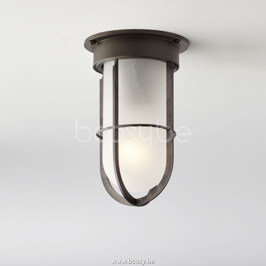Tekna Nautic Docklight Ceiling-polished brass-frosted glass.