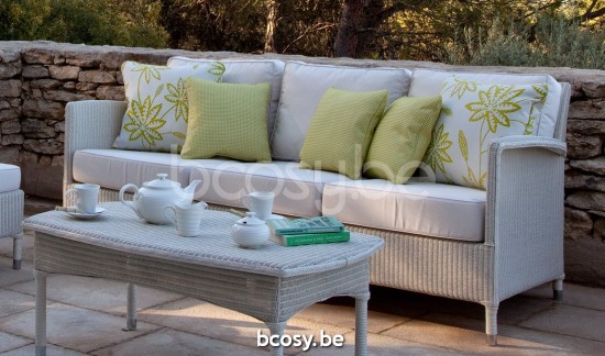 Vincent Sheppard Dovile Loungesofa 3s Snow Lloyd Loom.