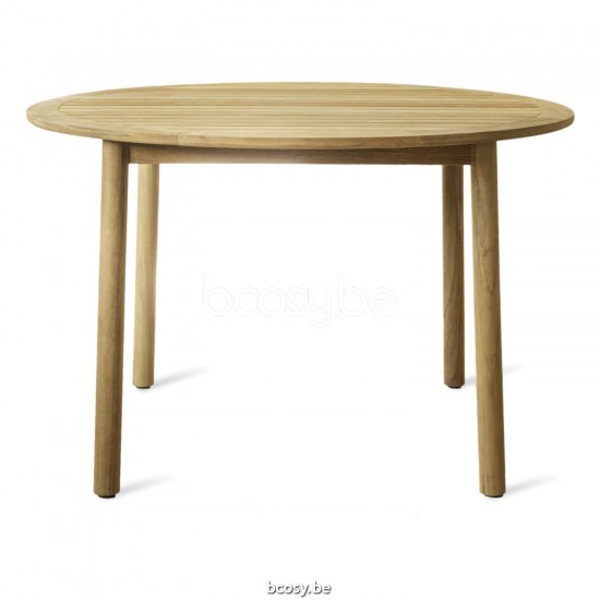 Vincent Sheppard Vincent Sheppard Sam Round Garden Dining Table Round Untreated Teak frame Untreated Teak top.
