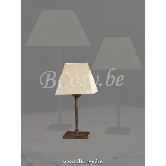 Marckdael tafellamp Billiardo Marckdael 255-20-MN-V15-LINDA-COCOAWIT-600X800 Tablelamps marron kastanjebruin tafellamp H 20cm VVD VDV Verlic.
