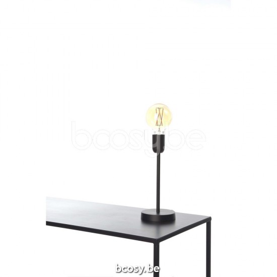 Marckdael tafellamp Lisboa Marckdael 40708-L1-B-BL Country-Living zwart tafellamp H 30cm VVD VDV Verlichting van Dijck Dyck Markdaal.