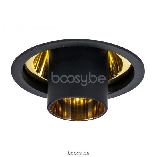 Authentage AUR801LTR Authentage AUREOLE Spot intérieur encastrable à encastrer GU10 Black Authentage spots Encastrés Encastrables.