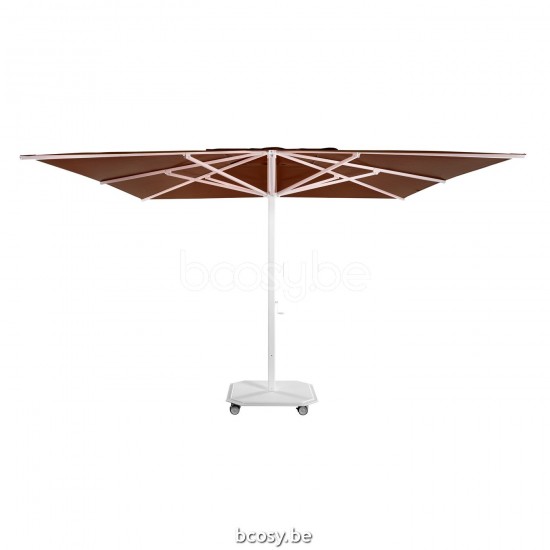 Jardinico CARACTERE JCP201 400x400 Square Central Pole Centerpost Parasol Umbrella 4x4 Pole Mast Post White Powder Coated Aluminium| Canopy-fabrics Cotton Sunbrella Plus Marine.