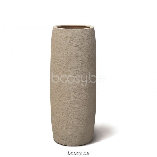 Jardinico TERRA Round Flower And Plant Pot Ø45x110H Alto Small Sabbia.