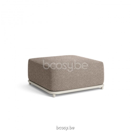 Jati Kebon Cala Ottoman - Footrest 1Seat Alu Dune Mat.