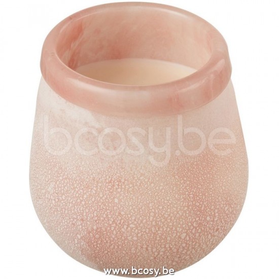 J Line Jline Candela Profumata Capri Rosa Chiaro Small 50H Vela Perfumada Capri Rosa Claro Small 50H