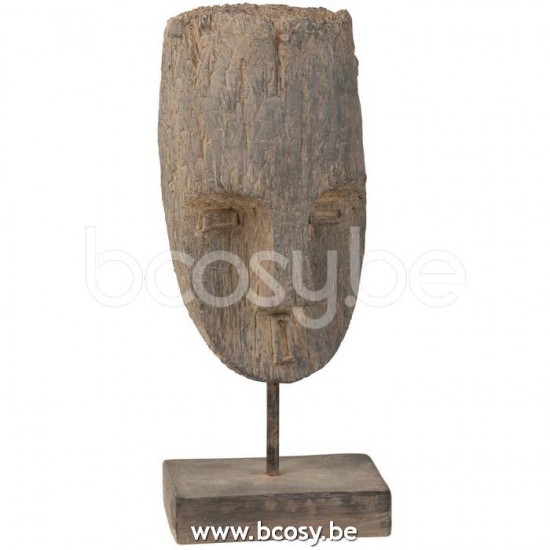 J Line Jline Testa Piede Etnico Magnesia Argilla Beige Cabeza Pie Etnica Magnesio Arcilla Beige