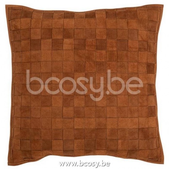 J Line Jline Jolipa 17920 Kussen Vierkant Klein Leder Cognac