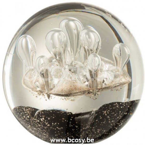 Jline Pisapapeles Fuegos Artificiales Oro Negro Cristal Large