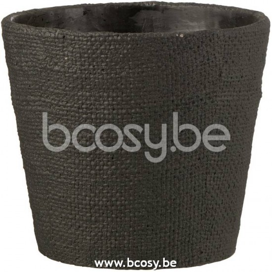 J Line Jline Flowerpot Bar Cement Black Large Flowerpot Bar Cement Black Large