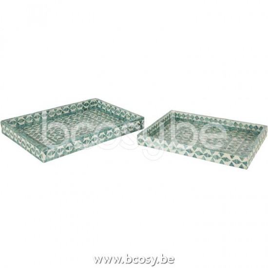 Jline Set De 2 Bandeja Perla Azur