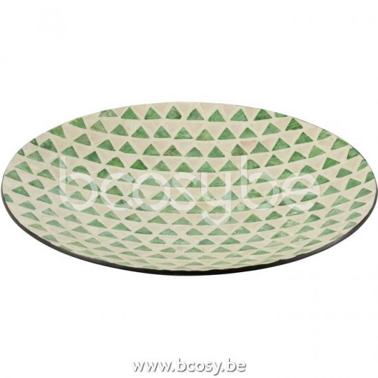 Jline Tray Nuye Round Shells Paper Green