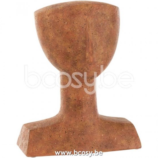 J Line 21546 Figuur Lea Poly Terracotta L25xB16xH31 cm figuren