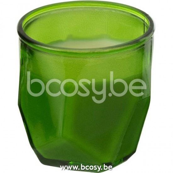 J Line Jline Candela Origami Vetro Verde 30O Vela Origami Cristal Verde