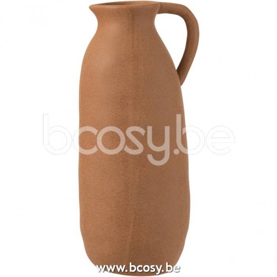J Line Jline Jolipa 22670 Vaas Kruik Keramiek Bruin Large