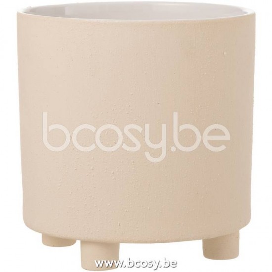 Jline Macetero Arena Ceramica Beige Large