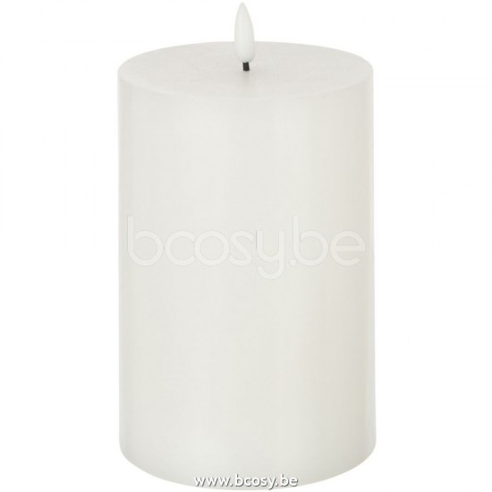J Line 26945 Kaars Led Wit Medium L10xB10xH18 cm kaarsjes