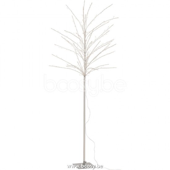 Jline Arbol Sin Hojas Led Metal Plata Large