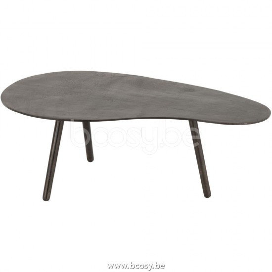J Line Jline Coffee Table Drop Aluminium Iron Black Small coffee tables