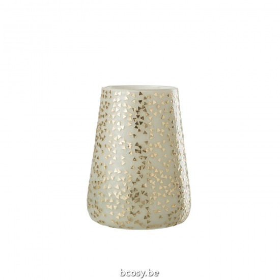 Jline Fotóforo Triángulo Cristal Blanco Oro Extra Large.