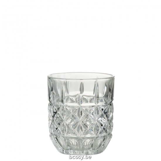 J Line Bicchiere Da Whisky Lone Vetro Trasparente Vaso Whisky Lone Vidrio Transparente.