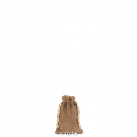 J Line Sacco Natale Morbido Tessuto Marrone Small Bolso Navidad Suave Textil Marrón Small.