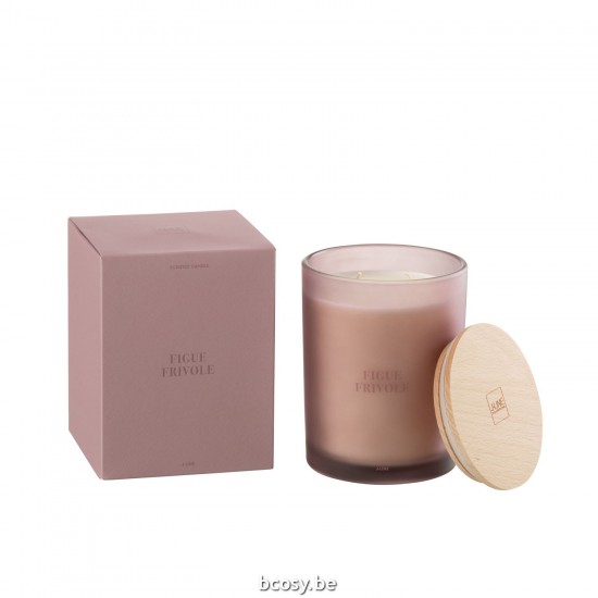 J Line Scented Candle Accords Essentiels Figue Frivole 52H scented candles.