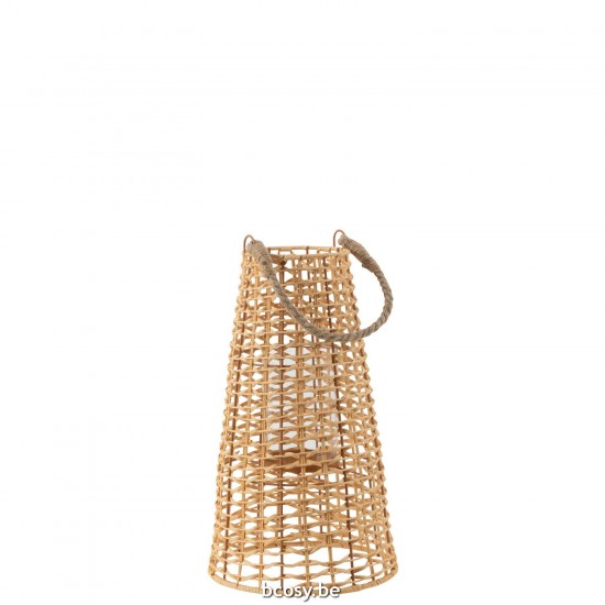 Jline Laterne Anais Rattan Naturell Small lanternen.
