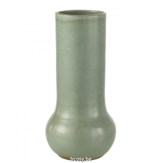 J Line vases Jolipa Vase Organique Ceramique Bleu Gris.