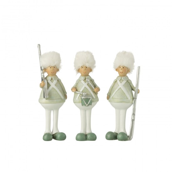 Jline Soldado Fusil Tambor Verde Blanco Large Surtido De 3.