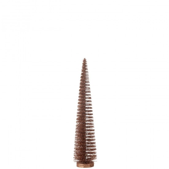 J Line Albero Di Natale Decorativo Paillettes Plastica Marrone Medium Arbol De Navidad Decorativo Plastico Marron Medium.