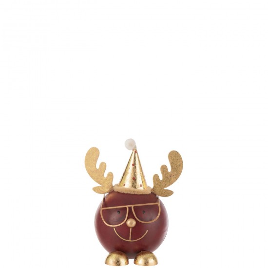 Jline Reno Cabeza Redondo Gafas Metal Roest Goud Large.