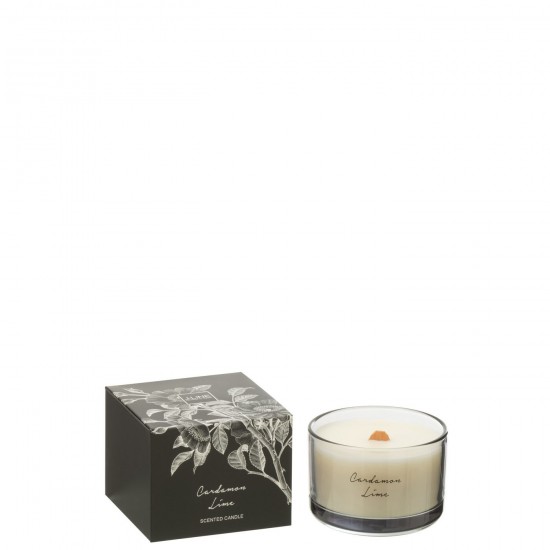 Jline Vela Perfumada Cardamomo Lima Cera De Coco S 50 Horas.