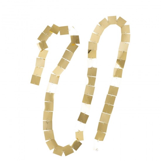 Jline Guirnalda Cuadrado Pvc Dorado.