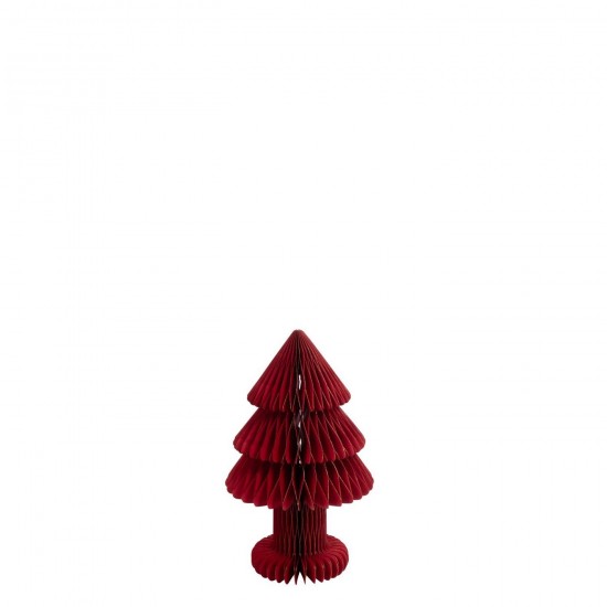 J Line Albero Di Natale Pieghevole Carta Rosso Natale Medium Árbol De Navidad Plegable Papel Rojo Navidad Medium.