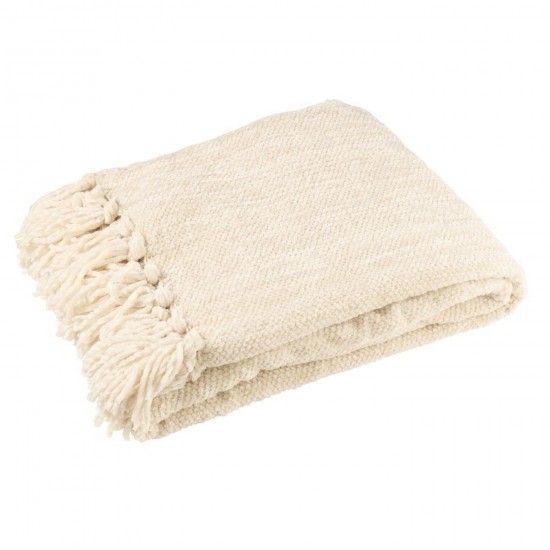 Jline Funda Chenille Poliéster Crudo.