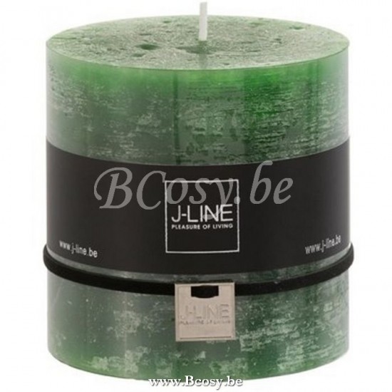 J Line Jline Candela Cilindrica Verde Chiaro 75O Vela Cilindrica Verde Claro 75H
